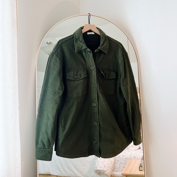 Good American Fleece Shirt Jacket - Picture 10 of 11